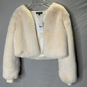 Cream Faux Fur Coat